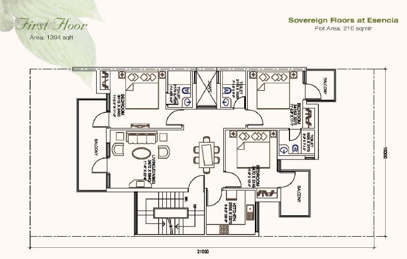 Ansal API Esencia — floor plan 2