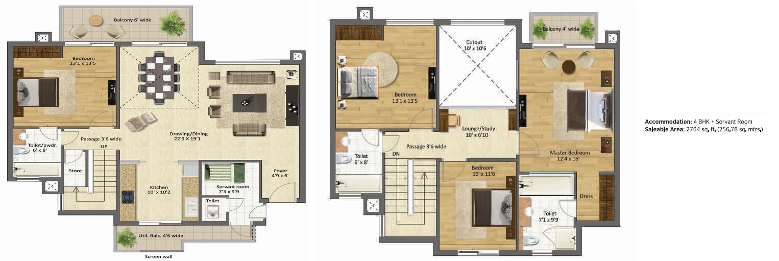 BPTP Mansions — floor plan 1