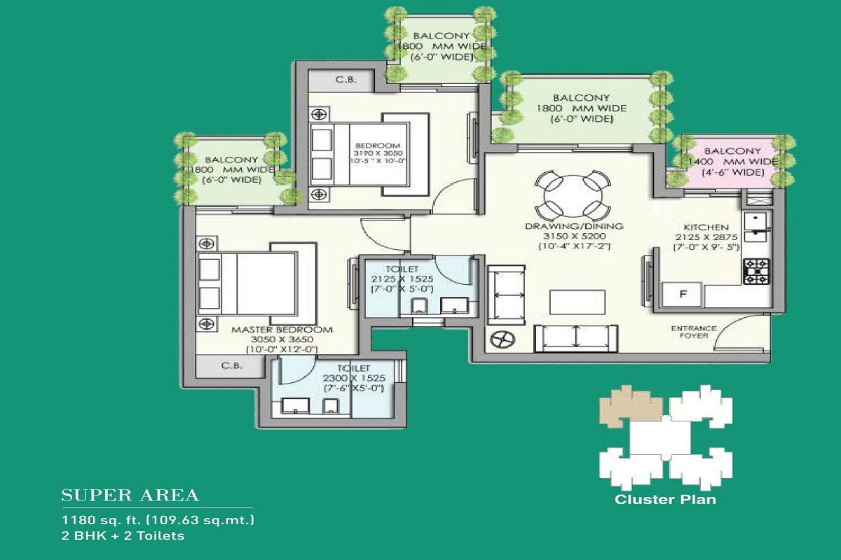 Supertech Jade Towers — floor plan 1