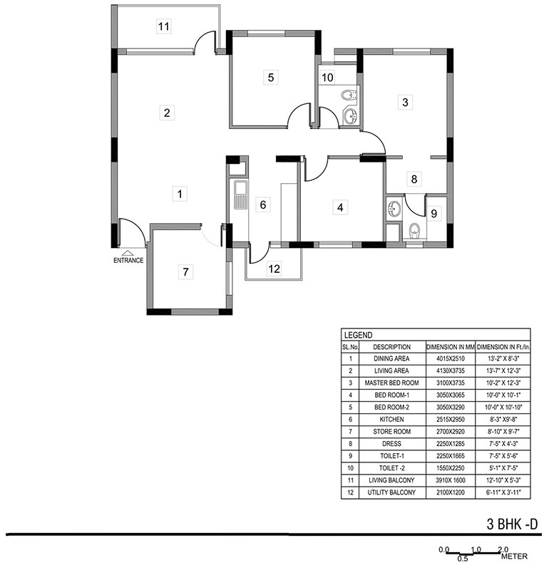 Vatika Boulevard Heights and Residences — floor plan 2