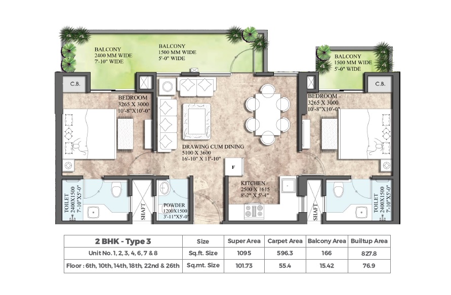 Supertech 27 Heights — floor plan 1