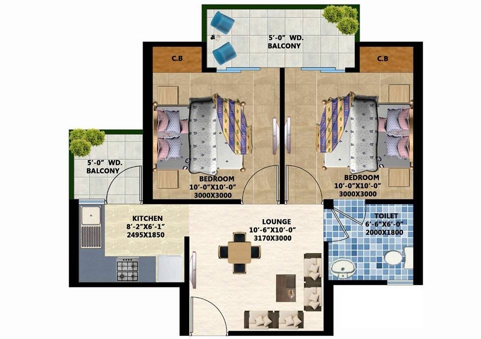 Sikka Kanak Greens — floor plan 2