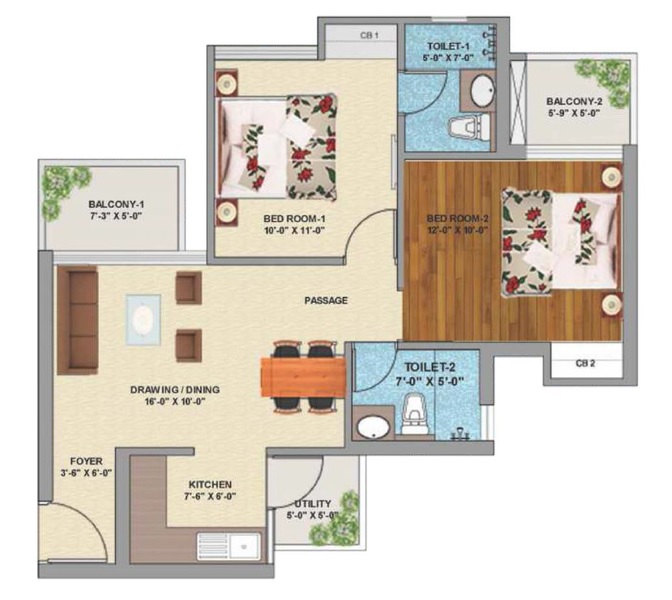 Sikka Kanak Greens — floor plan 3