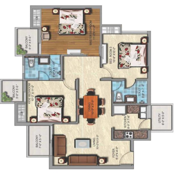 Sikka Kanak Greens — floor plan 4