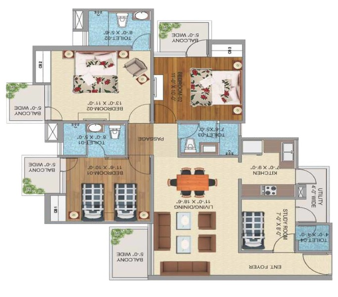 Sikka Kanak Greens — floor plan 5