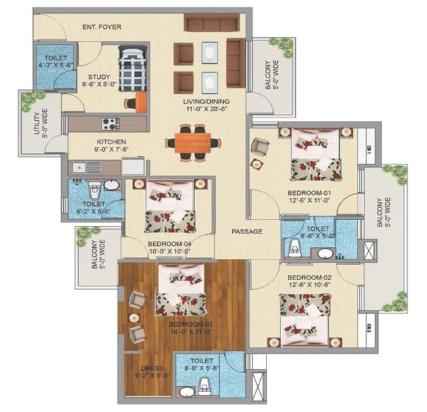 Sikka Kanak Greens — floor plan 6