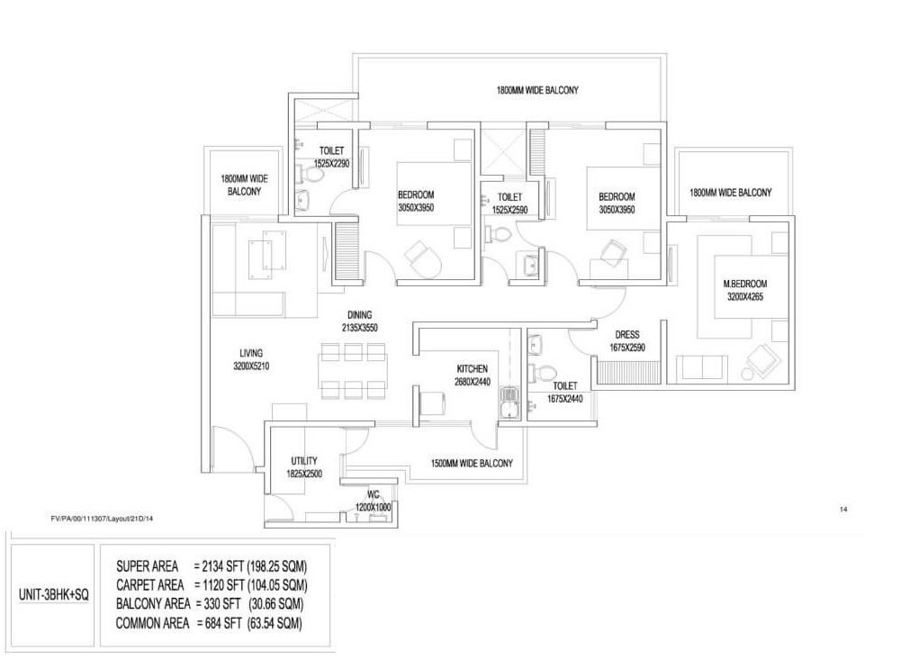 Central Park Flower Valley Aqua Front Towers — floor plan 2