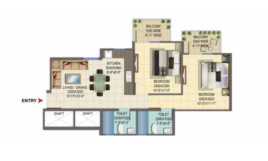 Signature Global Solera 2 — floor plan 3