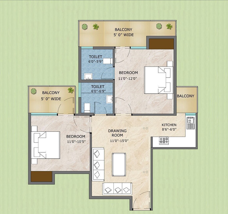 Adore Samriddhi — floor plan 1