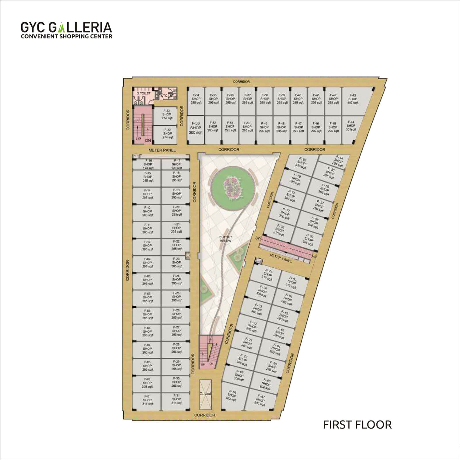 Gaur Yamuna City Galleria — floor plan 2