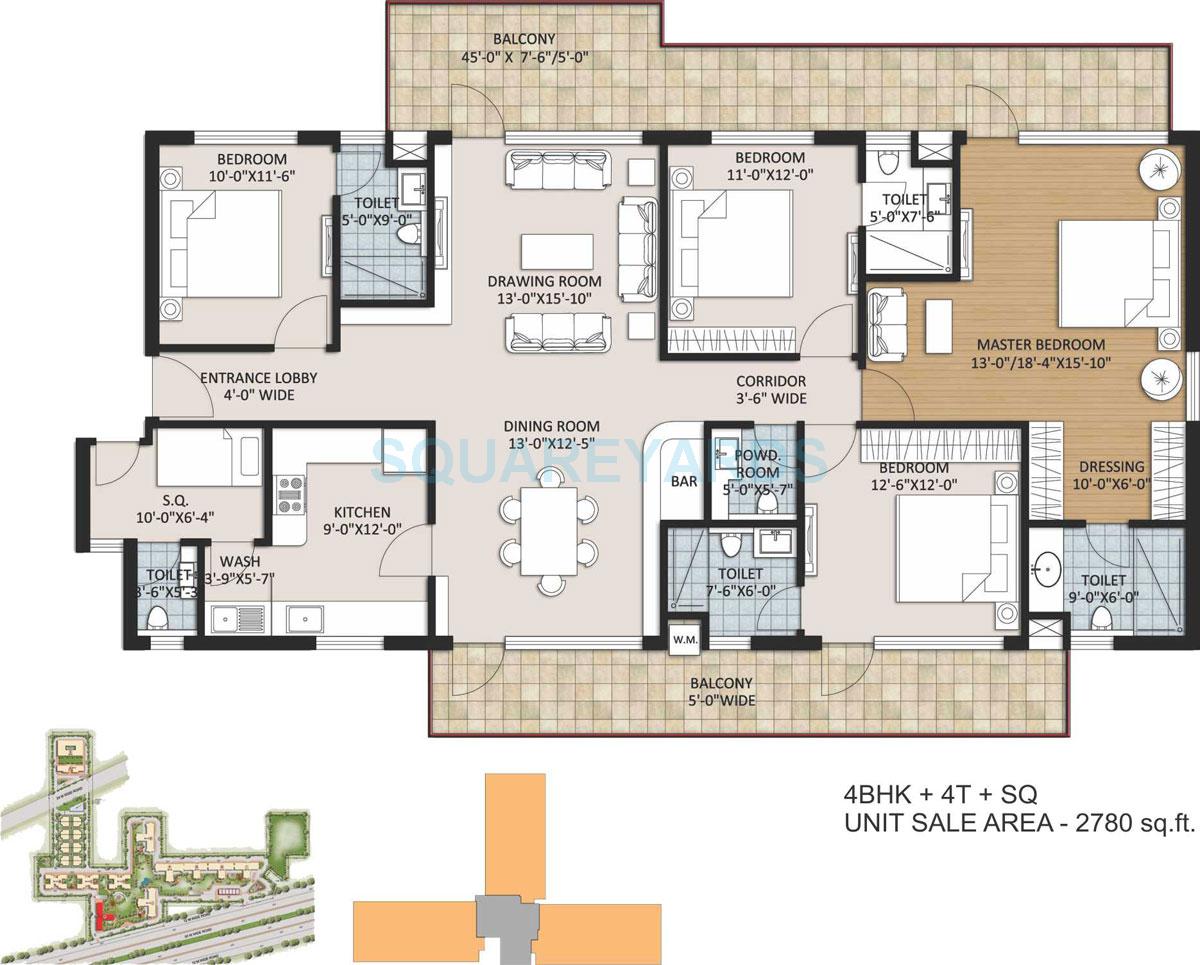 Ansal Height 86 — floor plan 4