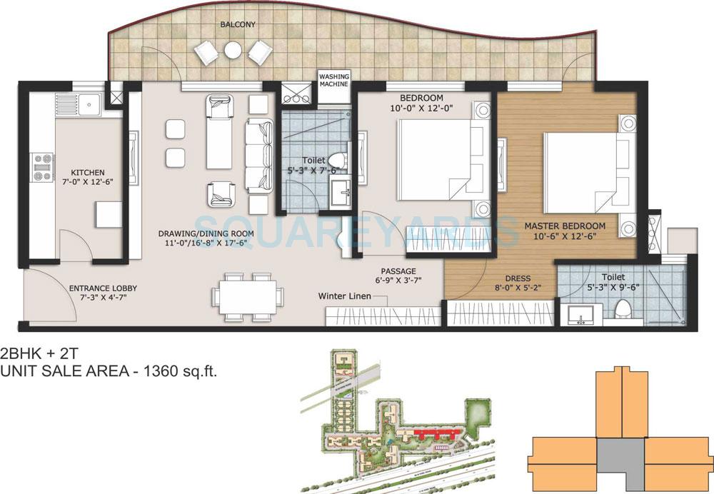 Ansal Height 86 — floor plan 1