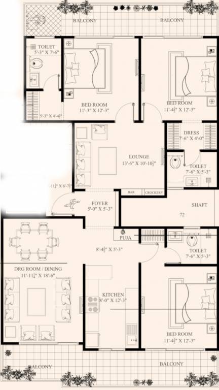 Axiom Palm Floors 2 — floor plan 1