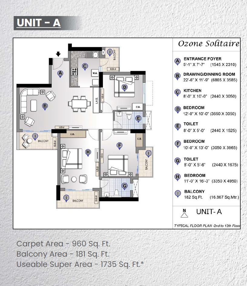 Shiv The Ozone Solitaire — floor plan 1
