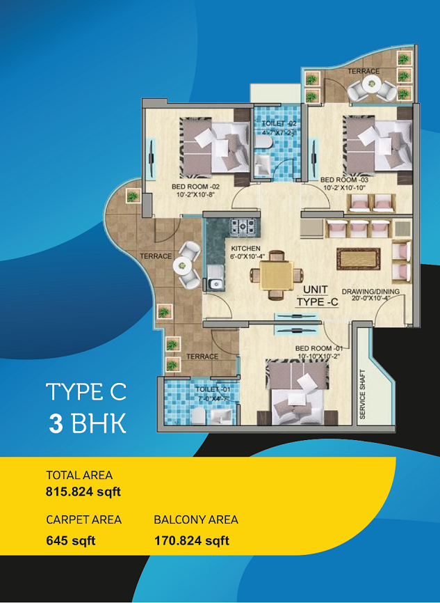 Mahira Homes 103 — floor plan 3