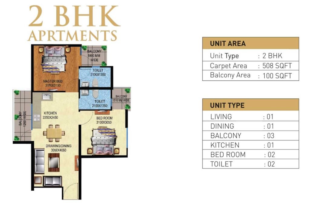 Mahira Homes 95 — floor plan 1