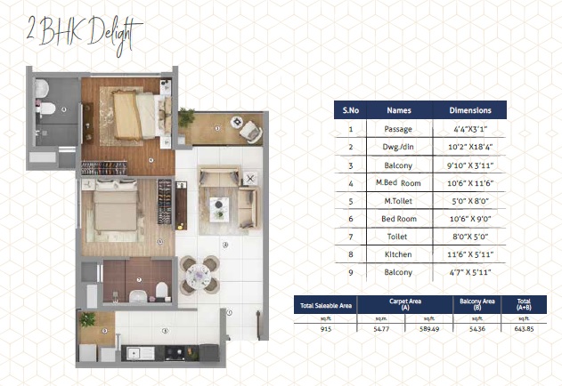 Shapoorji Pallonji Joyville Phase 3 — floor plan 1