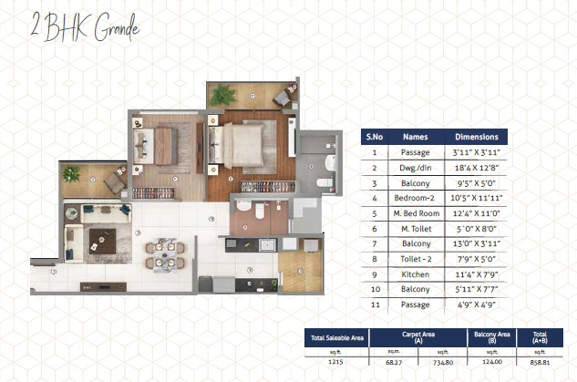 Shapoorji Pallonji Joyville Phase 3 — floor plan 3