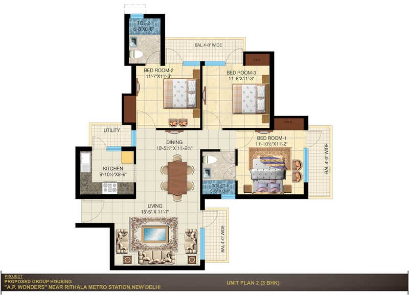 A P Wonders — floor plan 1