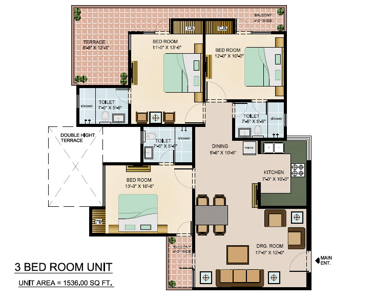 The Bhagwati CGHS — floor plan 1