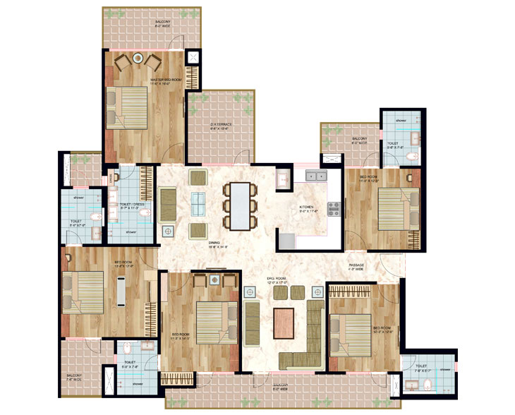 The Bhagwati CGHS — floor plan 3