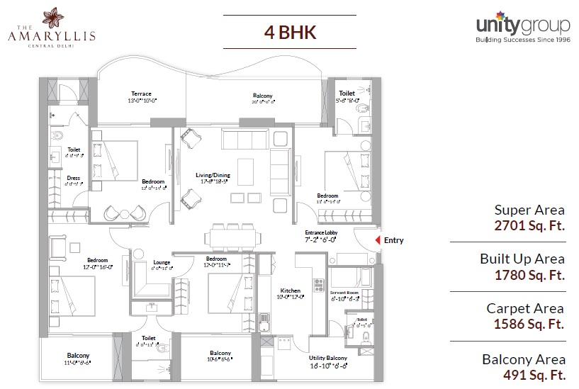 Unity The Amaryllis Phase 3 — floor plan 1