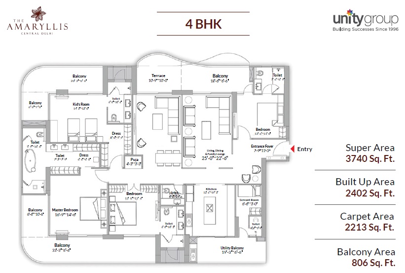 Unity The Amaryllis Phase 3 — floor plan 3