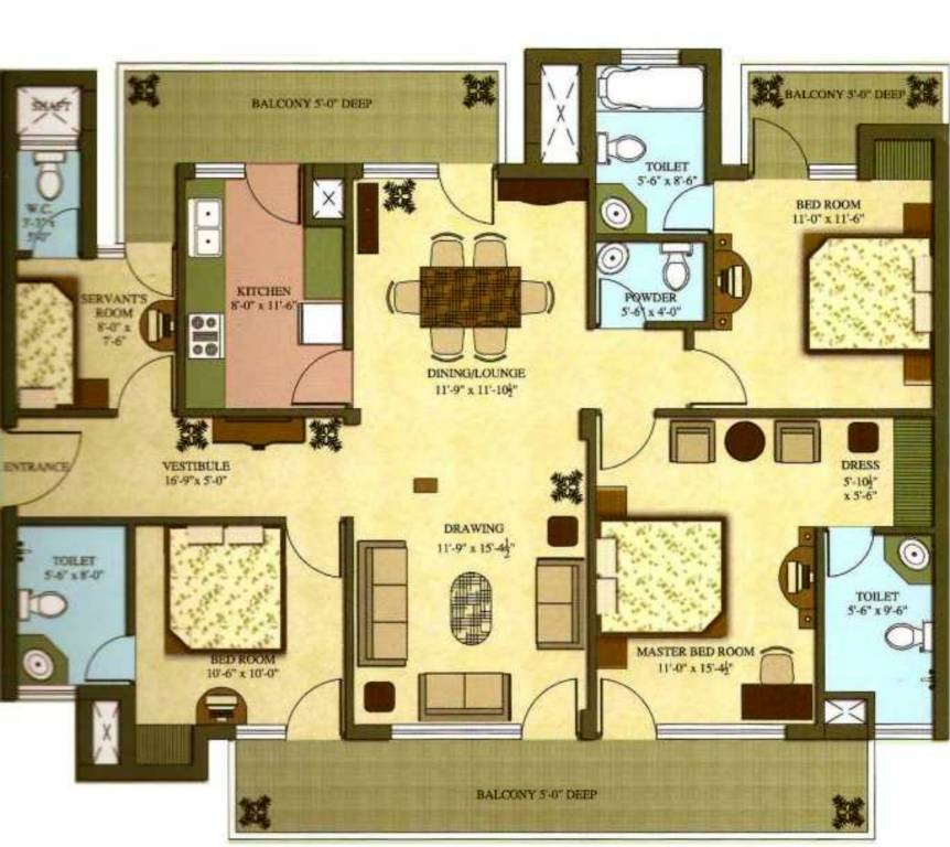 Landmark Kunjeans Height — floor plan 1