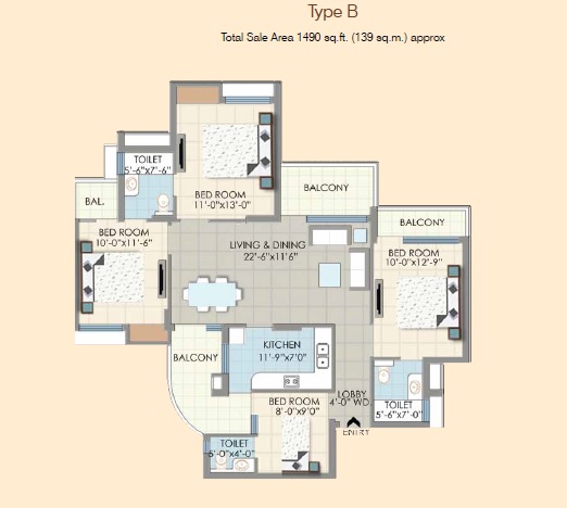 SDS NRI Residency Omega II — floor plan 2