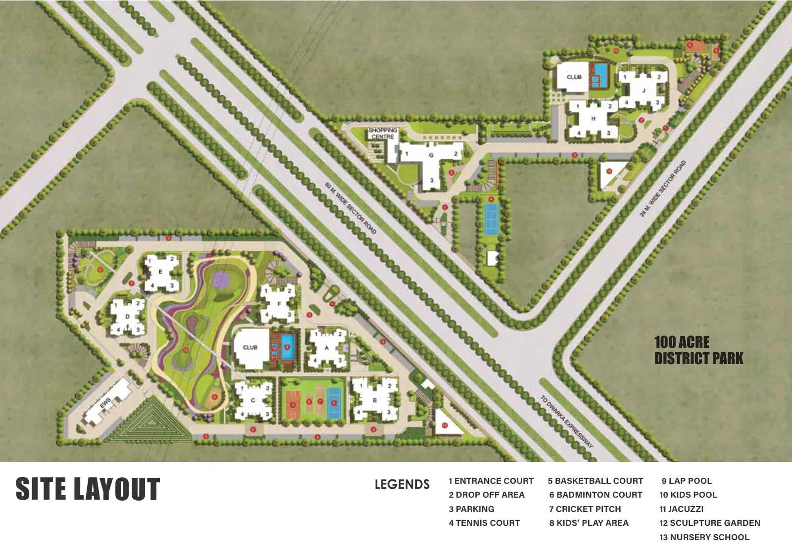 Adani Oyster Grande Phase 2 — site plan 1