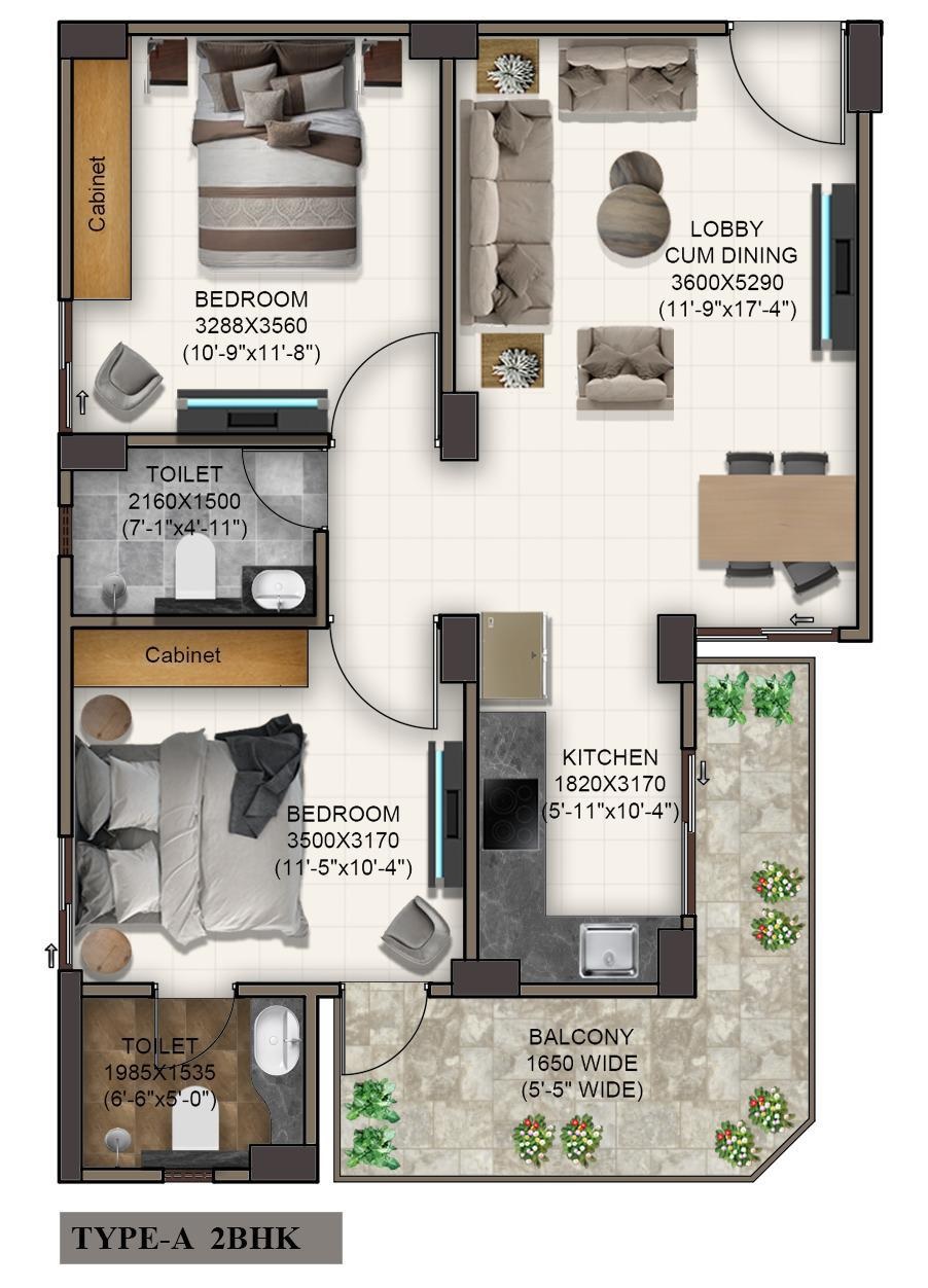 Advitya Homes — floor plan 3