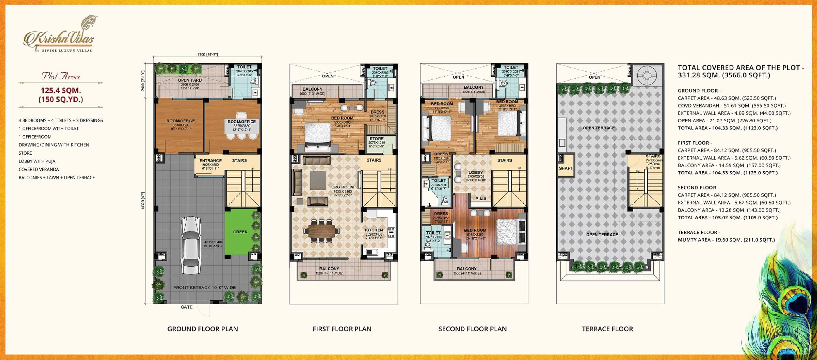 Gaur Krishnvilas — floor plan 2
