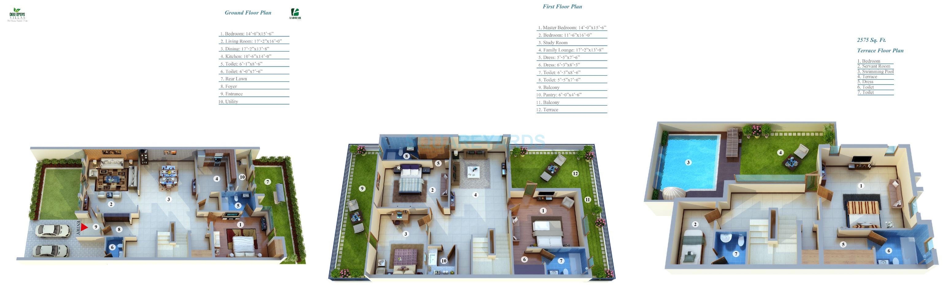 Aadhar The Buisness Capital Dew Drop — floor plan 2