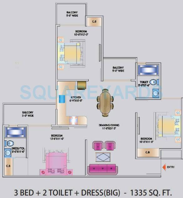 Nirala World Estate I — floor plan 3