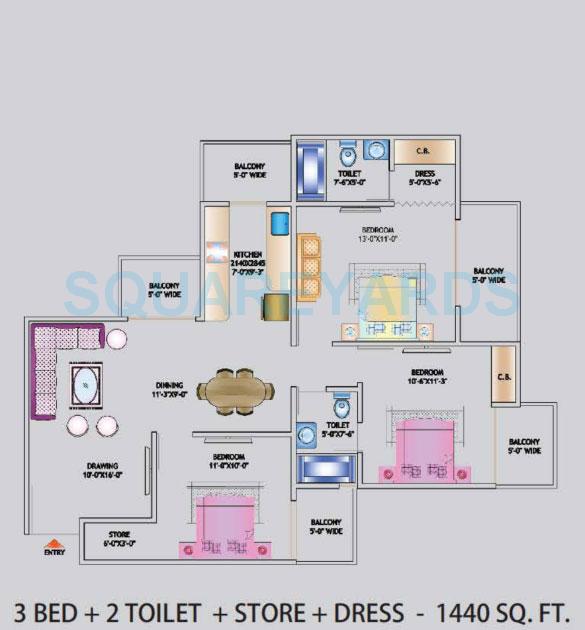 Nirala World Estate I — floor plan 4