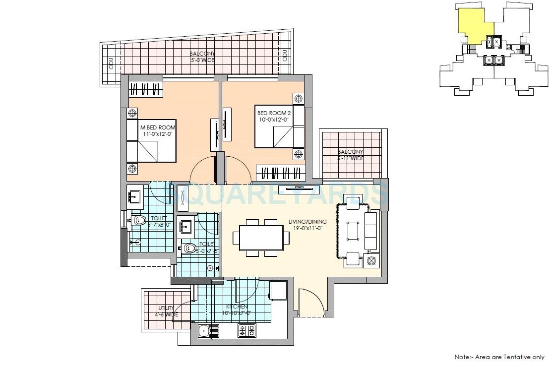 M3M Marina — floor plan 1