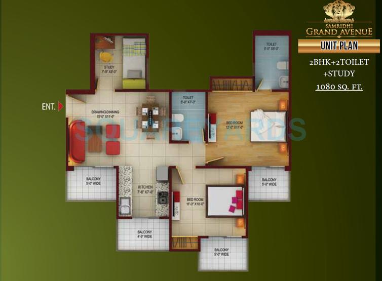 Samridhi Grand Avenue — floor plan 2