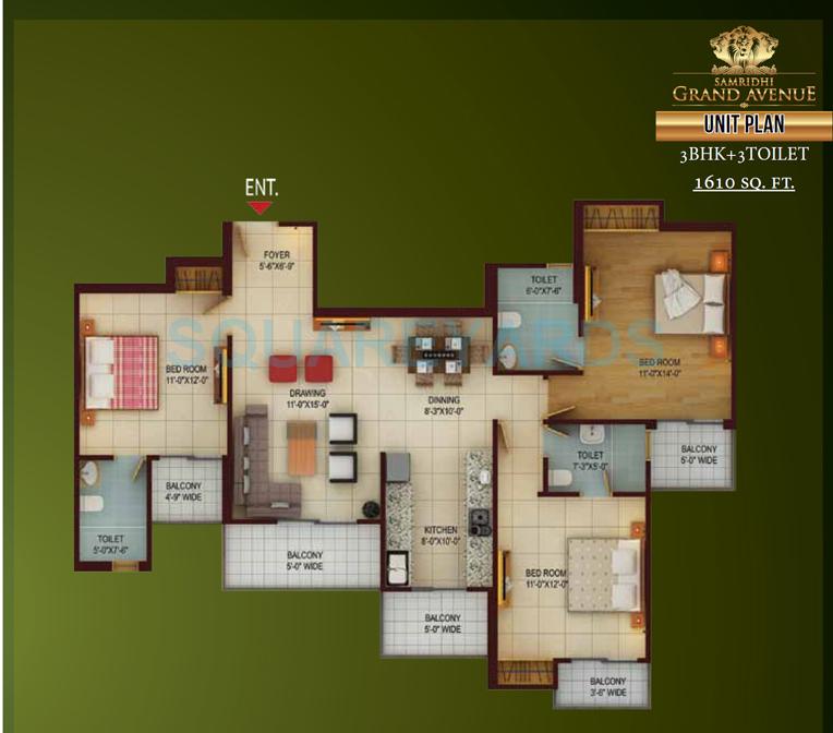 Samridhi Grand Avenue — floor plan 4