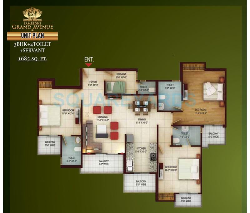 Samridhi Grand Avenue — floor plan 5
