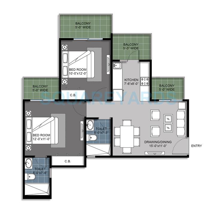 Gulshan Bellina — floor plan 1