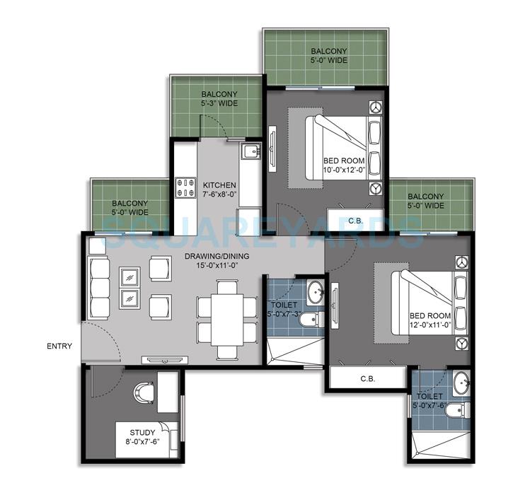 Gulshan Bellina — floor plan 2