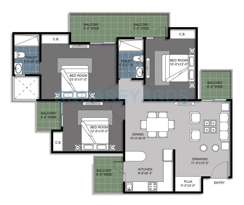 Gulshan Bellina — floor plan 4