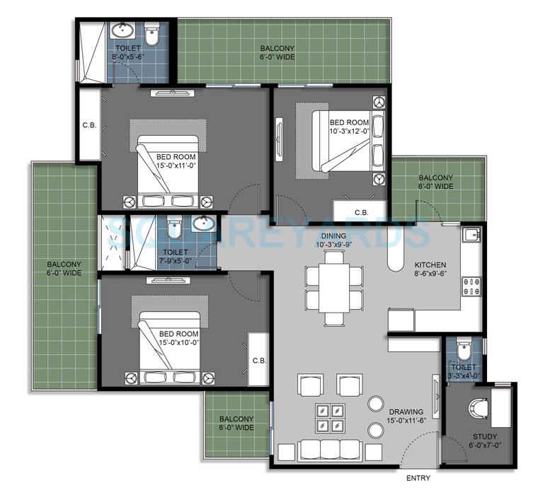 Gulshan Bellina — floor plan 5