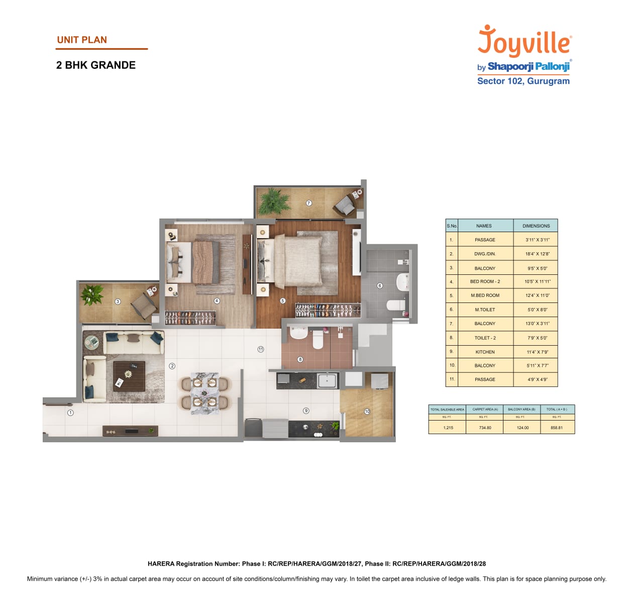 Shapoorji Pallonji Joyville Phase 2 — floor plan 2