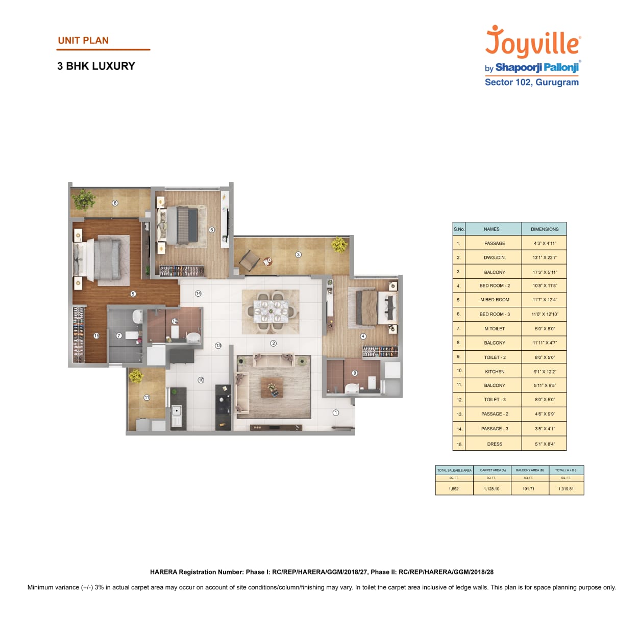 Shapoorji Pallonji Joyville Phase 2 — floor plan 5