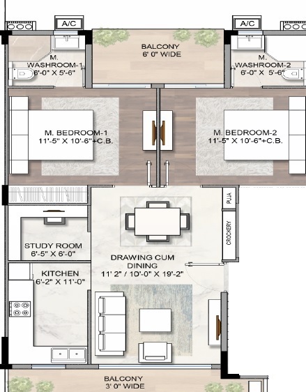 City Of Dreams Gurgaon — floor plan 1