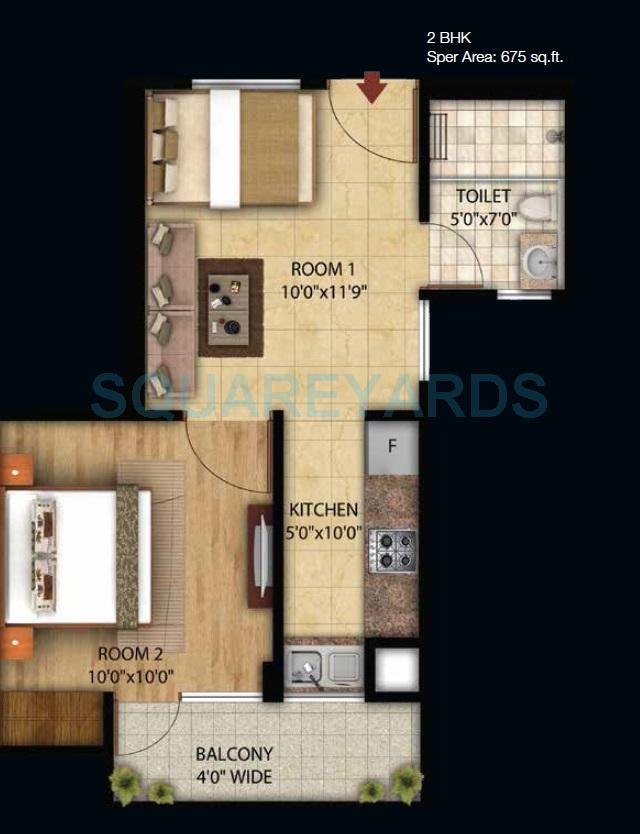 Omson Star Residency — floor plan 1