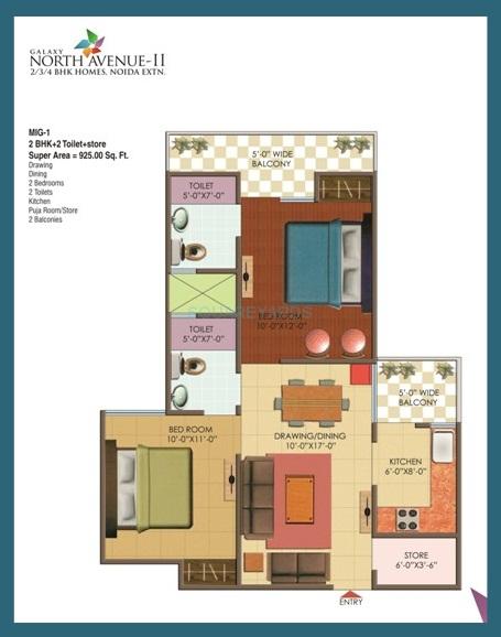 Galaxy North Avenue ll — floor plan 1
