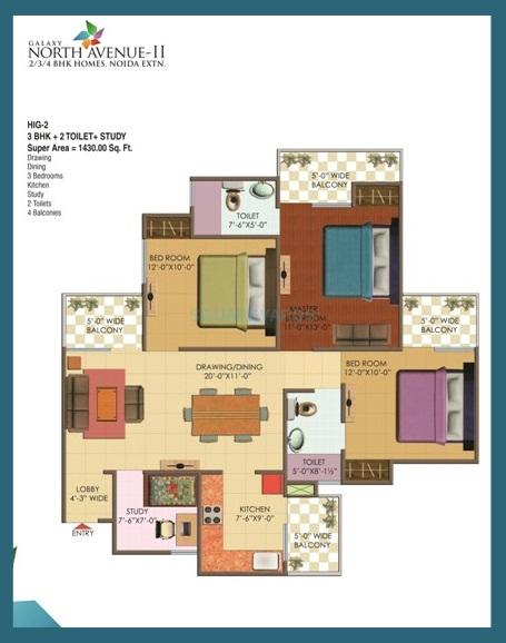 Galaxy North Avenue ll — floor plan 4