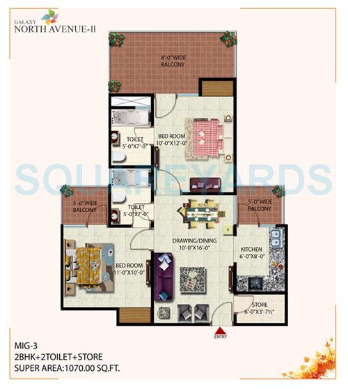 Galaxy North Avenue ll — floor plan 3